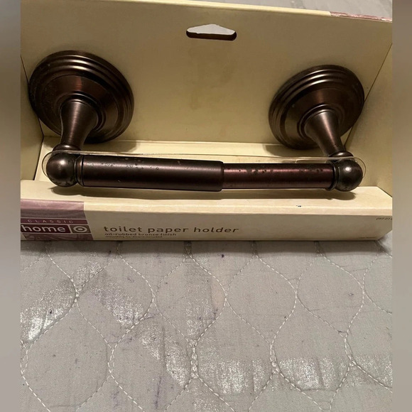 OIL RUBBED BRONZE~TOILET PAPER HOLDER~NIB - Picture 4 of 4